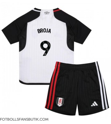 Fulham Armando Broja #9 Replika Hemmatröja Barn 2023-24 Kortärmad (+ Korta byxor)